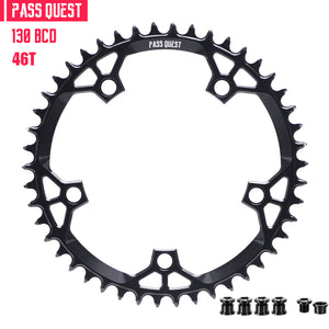 130 BCD (5-bolt) Round Narrow Wide Chainring