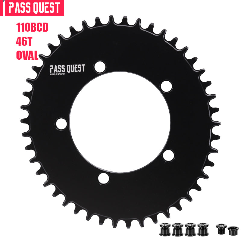 110BCD (5-bolt AERO) Oval Road Bike Fold Bike Narrow Wide Chainring