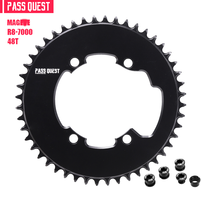 110BCD R8-7000 (4-bolt AERO) Round/Magene Narrow Wide Chainring