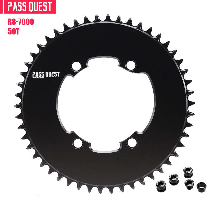 110BCD R8-7000 (4-bolt AERO) Round/Magene Narrow Wide Chainring