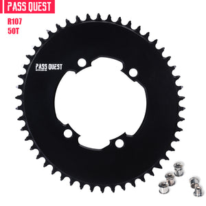 SRAM R107BCD (4-bolt) Oval AERO Narrow Wide Chainring