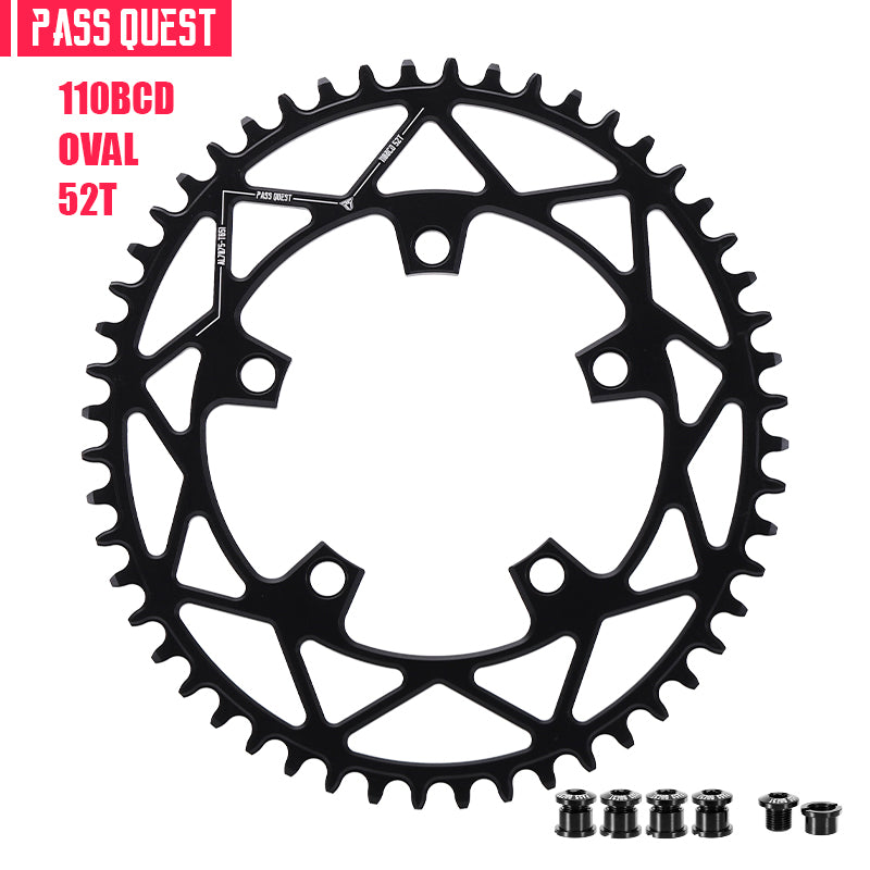 110BCD (5-bolt Oval) Road Bike Narrow Wide Chainring