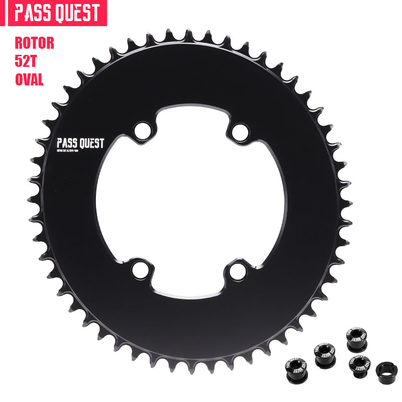 pass quest 110bcd AXS ナローワイドチェーンリング 48t ROTOR-110BCD Oval AERO Narrow Wide Chainring – PASS QUEST