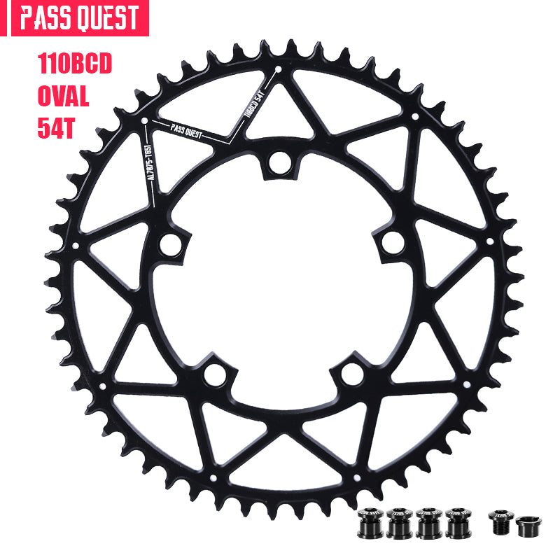 110BCD (5-bolt Hollow) Round Road Bike Narrow Wide Chainring