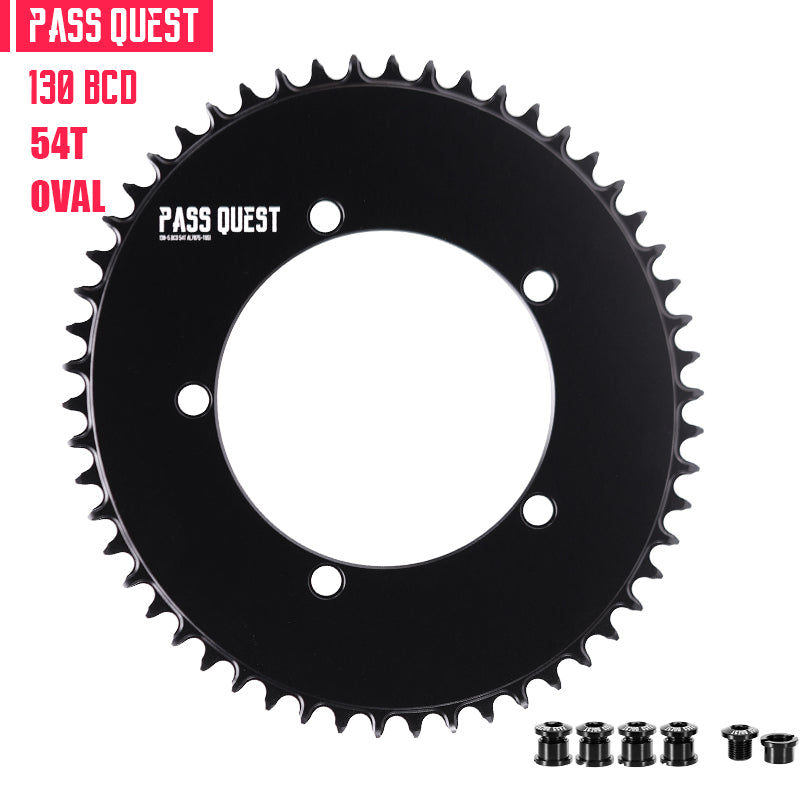 130BCD (5-bolt AERO) Oval Narrow Wide Chainring – PASS QUEST