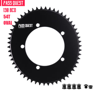 130 BCD (5-bolt AERO) Oval Narrow Wide Chainring
