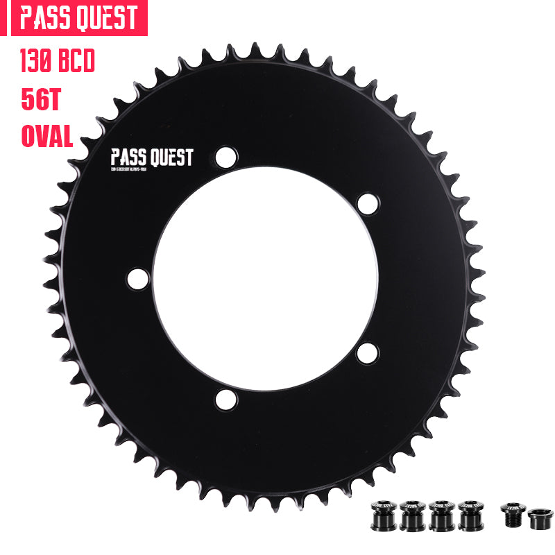 130 BCD (5-bolt AERO) Oval Narrow Wide Chainring