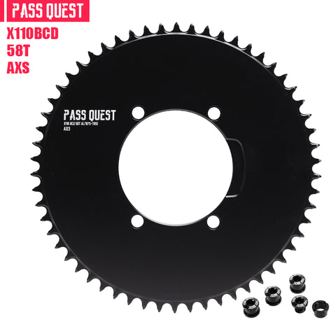 PASS QUEST Adapter Converter for FORCE 8 bolt to X110BCD AXS12-Speed