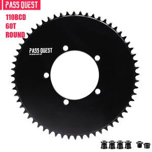 110BCD (5-bolt AERO)Round Road Bike Foldable Bicycle Narrow Wide Chainring