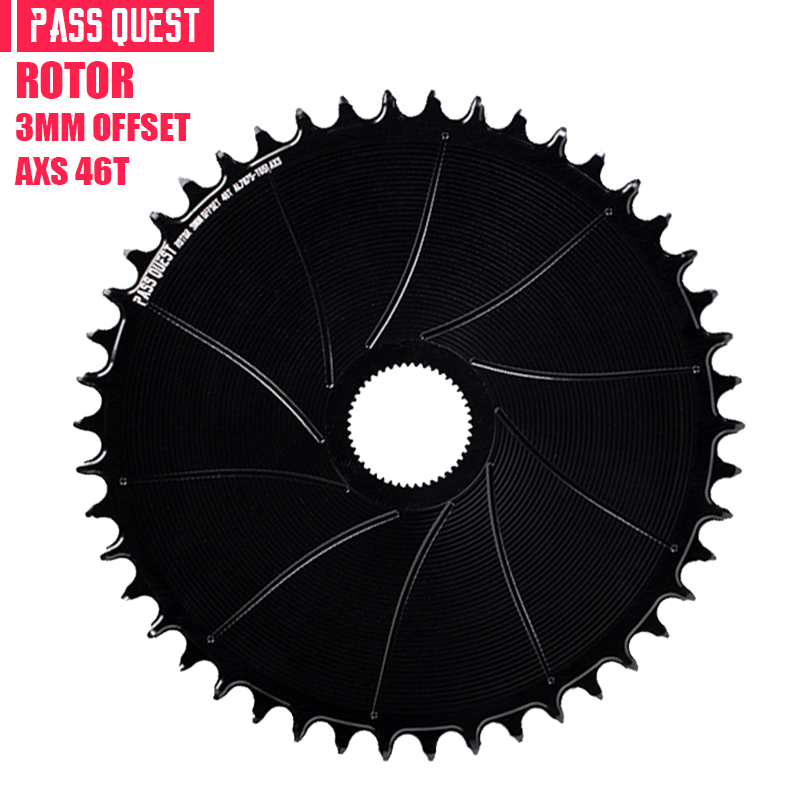 ROTOR (3mm offset ) AERO Round Narrow Wide Chainring AXS 12 Speed