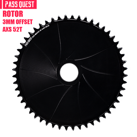 ROTOR (3mm offset ) AERO Round Narrow Wide Chainring AXS 12 Speed Chain